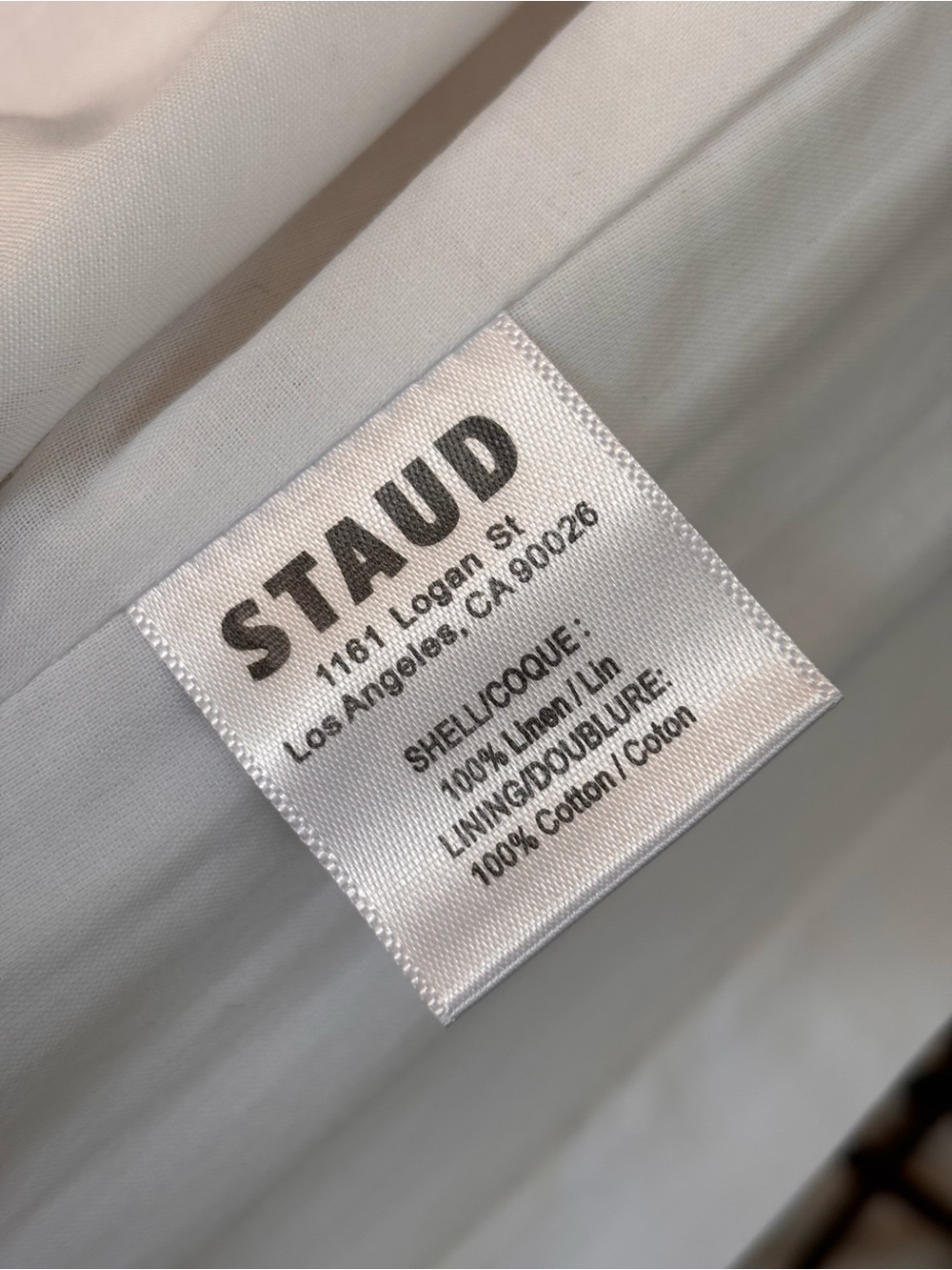 STAUD Vaga Linen White Corset Top NWT Size 0 - Picture 13 of 15